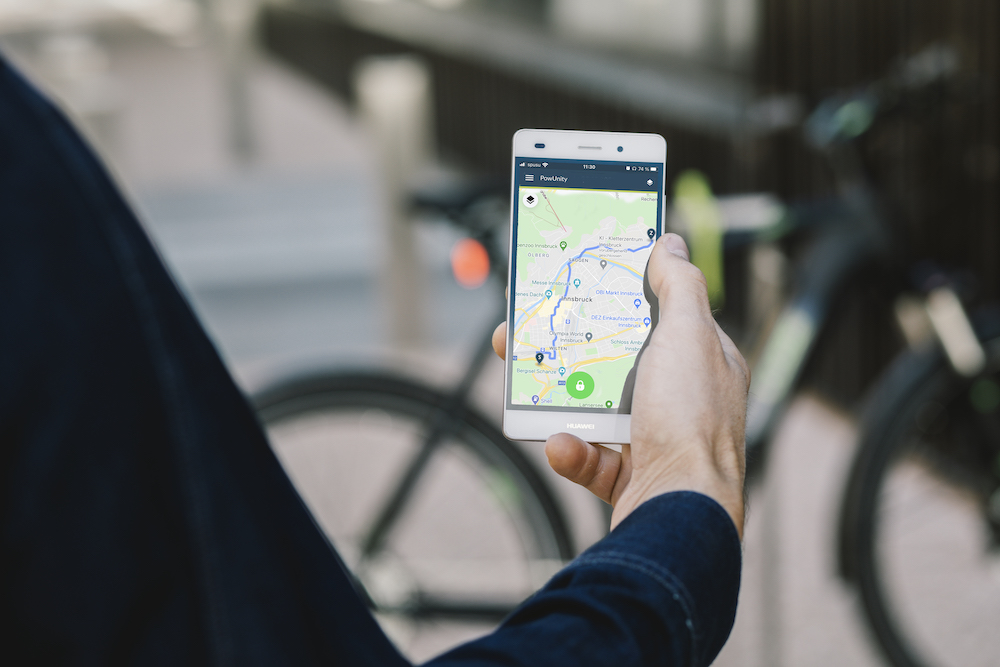 nieuwsfiets showroom Powunity-tracking-routes